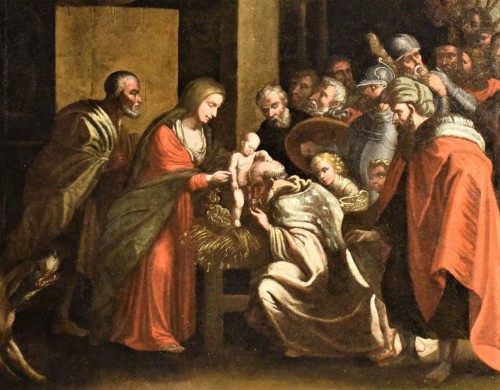 Adoration des Mages Maître flamand du XVIIe école de P.P. Rubens - Romano Ischia